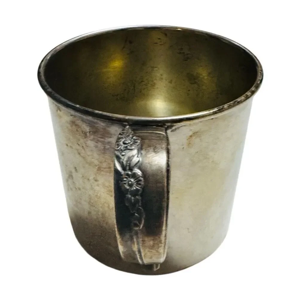 Lilac Time Rogers 1881 Silverplate child’s cup - Circa r